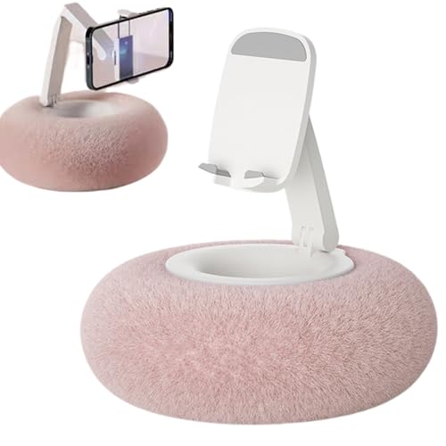 Soporte para teléfono y tableta de felpa – Soporte de tableta flexible ajustable con rotación de 180° | Suppořt de escritorio y cama estable y ajustable para transmisión en vivo | Videollamadas Y