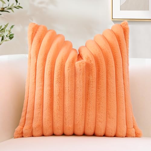 Sungeek 1 Stück Plüsch Samt Kissenbezug, Kunstpelz Weich Kissenbezüge...