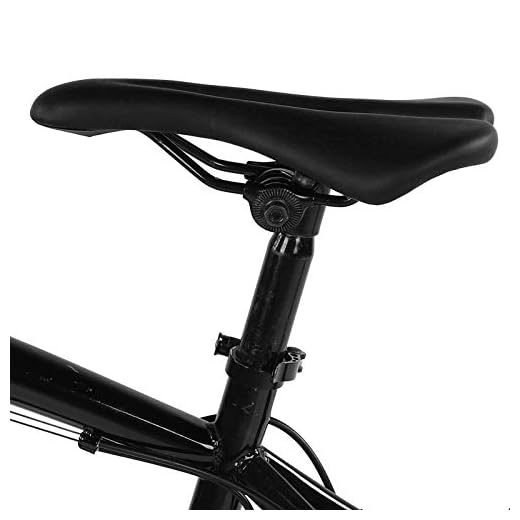 Assento de bicicleta, selim de bicicleta, design oco confortável para homens e mulheres Entusiastas do ciclismo de mountain bike de estrada(black)