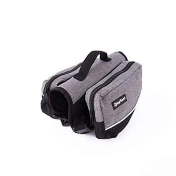 ZippyPaws - Graphite Adventure Backpack for Dogs - Large