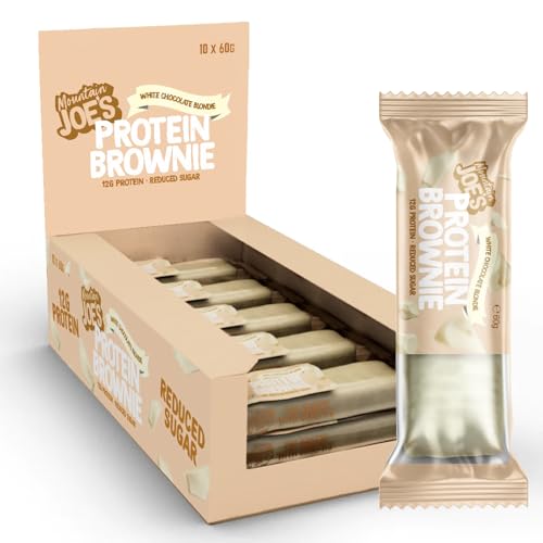 Blondie protéiné chocolat blanc Mountain Joes encas faible en sucre