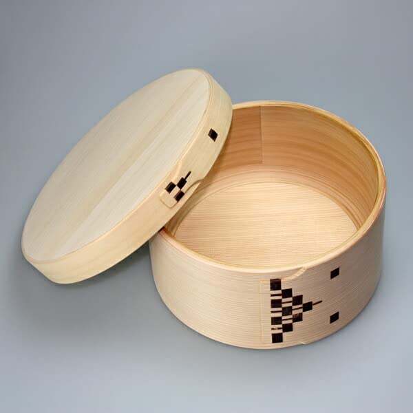 Amazon｜秋田杉 大館曲げわっぱ 7寸 隅丸おひつ 3合 木地仕上 大舘