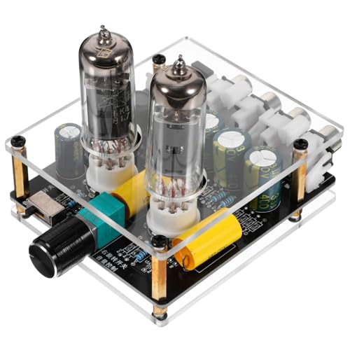 GAROZATION Vacuum Tube Preamp for Turntables HiFi Audio Valve Amplifier Home Theater Preamplifier Lightweight Design for Easy Installation