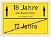 Produktbild Ortsschild Bild 17. Geburtstag - 18. Geburtstag persönliches Geschenk 18 Jahre personalisierte Geschenkidee 18. Geburtstag mit Name und Datum