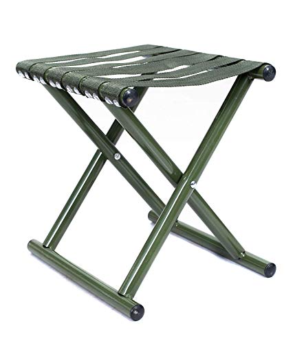 KAYOKO® Folding Camp Stool - Height Comfortable Foldable, Heavy Duty Camping Chair, Outdoor Big Tall Portable Adults for Fishing, Hunting, Sitting, Large Seat for Heavy Weight People (Multi Color)