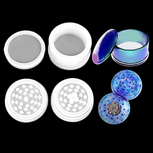 Molde hexagonal de resina e moedor de especiarias, molde de epóxi para triturador de especiarias, mo