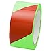 INCOM Manufacturing: Glow in the Dark Photoluminescent / Luminous Marking Safety Hazard Emergency Warning Adhesive Tape, 2 inch x 30 ft. Stairs, Walls, Exits, Neon Green