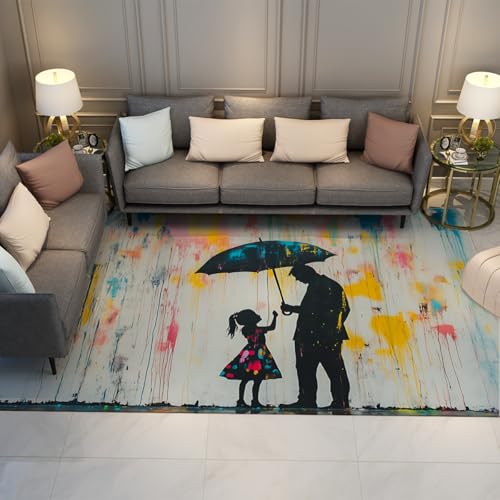 Tapis doux à poils bas lavable pour sol de salon moderne - 2