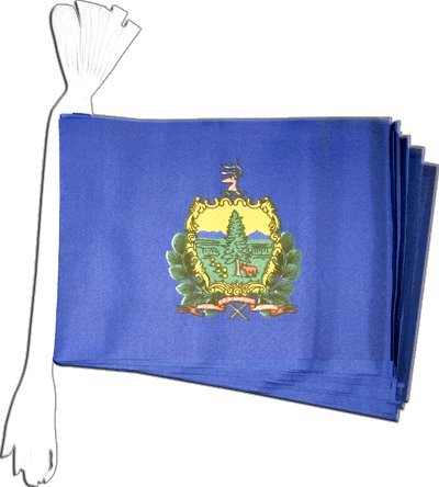Guirlande drapeau USA Vermont 5.9m pavillon américain fête et déco