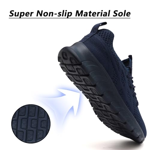 Image of DLWKIPV Men's Shoes Running Road Walking Sneakers Sports Athletic Workout Gym Shoes Casual Comfortable Breathable Fashion