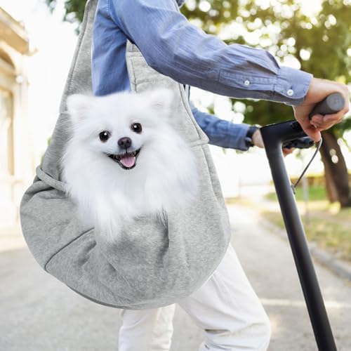 Hundetragetuch Hundetransporttasche Strapazierfähiger Tiertransporter Für Hunde Und Katzen Für Aktivitäten Im Freien,Wochenendausflüge Und Spaziergänge Mit Hunden Und Katzen(Grey)