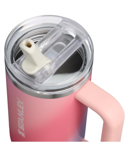 Image of STANLEY Quencher ProTour Flip Straw Tumbler with Leakproof Lid 30 oz | Built-In Straw & Handle | Cupholder Compatible for Travel | Insulated Stainless Steel Cup | BPA-Free | Sunset Spiral