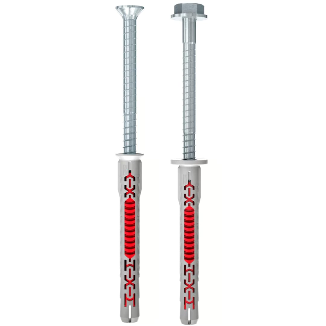 Fischer Frame Fixing Anchor DuoXpand With Countersunk or Hex Head Screw (Pack of 5, 10, 20, 50) (20, 10 x 200 FUS (Hex head))
