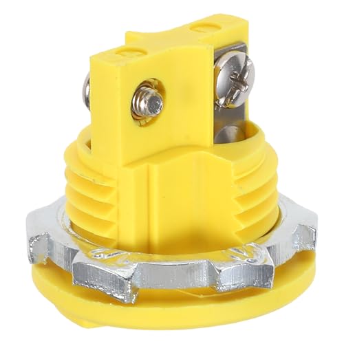 Conector termopar tipo K para multímetro con resistencia térmica de 220 °c amarillo
