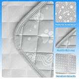 MH MYLUNE HOME Kühlmatte für Hunde Katze Thermochrome Hundekühlmatte Selbstkühlend rutschfest Wasserabsorbierend Tragbar Kühldecke für Hunde Hundedecke Kühlend Cooling Mat Dog- M 75 x 50 cm