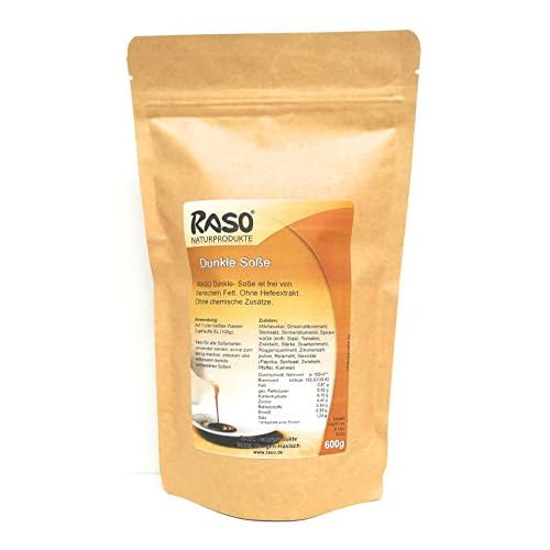 Dunkle Soße - Cremige Soße (600g) - Einfach und schnell zubereitet von RASO Naturprodukte