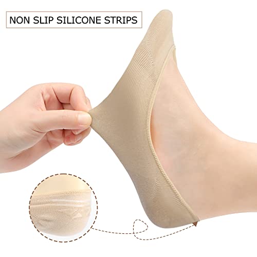 Invisible Socks Women - 3 Pairs No Show Ladies Non Slip Ankle Cotton Socks for Sneaker Loafers2