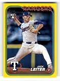 2024 Topps Update Yellow #US156 Jack Leiter RC Rookie Texas Rangers MLB Baseball Trading Card