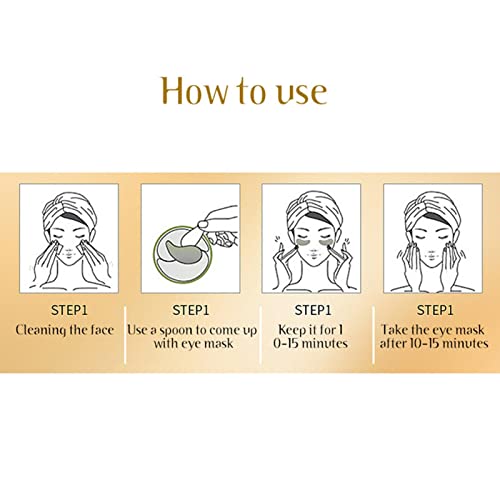 Emplastros ouro 24k | 24K Gold Under Eye Masque Ácido Hialurônico Colágeno Sob Almofadas Oculares,30