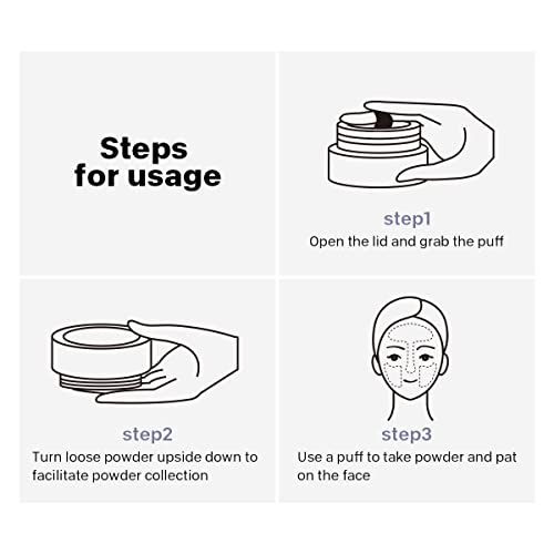 Ynzon Waterproof Matt Loose Powder Refreshing Moisturizing All Day Oil Controll Free Powder Full Coverage Natural Makeup Mineral Foundation (06#) #TOP6