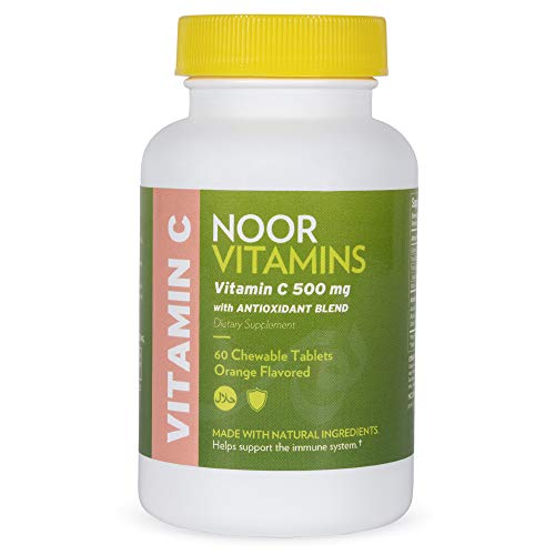 Noorvitamins 500 mg vitamin c chewable tablets + rose h…
