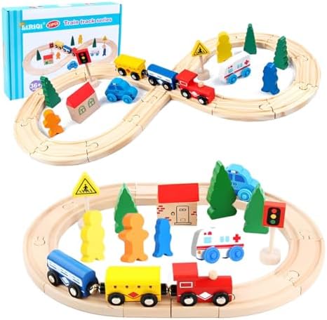 LiRiQi Circuit Tren Niño, 33 piezas Conj...