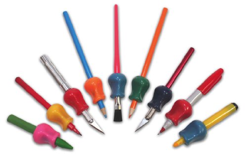 The Pencil Grip Neon Pencil Grips, Universal Ergonomic Training Grips For Righties And Lefties, Neon Pencil Grips, 12 Count, Assorted Colors - Tpg-11312 #TOP4