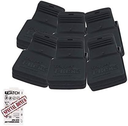 Trapper Rat Catcher Combo - Includes 6 T-rex Rat Traps & 1 Ucatch Peanut Butter Scented Glue Trap