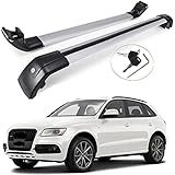 SAREMAS Roof Cargo Racks for Audi Q5 2009-2017 Roof Rack Cross Bars Rail Luggage Carrier Lockable