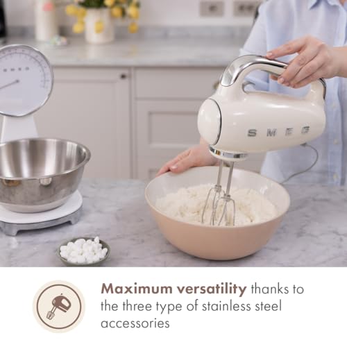 Smeg Red 50's Retro Style Electric Hand Mixer… (Cream) by Smeg - Image 3
