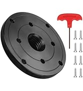 DEEFIINE 4" Wood Lathe Steel Faceplate Chucks,Faceplate for Wood Lathe,Lathe Face Plate Fit for 1...