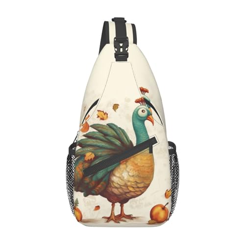 Sac à dos à bandoulière imprimé unisexe noir taille unique pour voyage