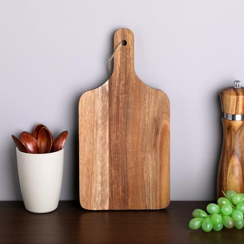 6 Tablas de Cortar de Madera Acacia con Mango miniatura 6