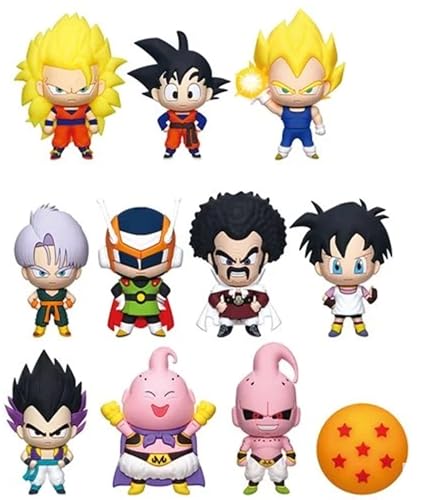 Monogram Ímã de espuma 3D compatível com Dragon Ball Z Figural Bag Clip Series 6-3D Foam Figural Bag