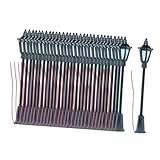 【Polyvalent】Ce lampadaire d'extérieur à l'échelle 1/87 est idéal pour la décoration de micro-, les projets de modélisme, la photographie de scènes ou comme petit objet décoratif ; sa conception multifonctionnelle lui permet de s'adapter à diverses applications créatives.