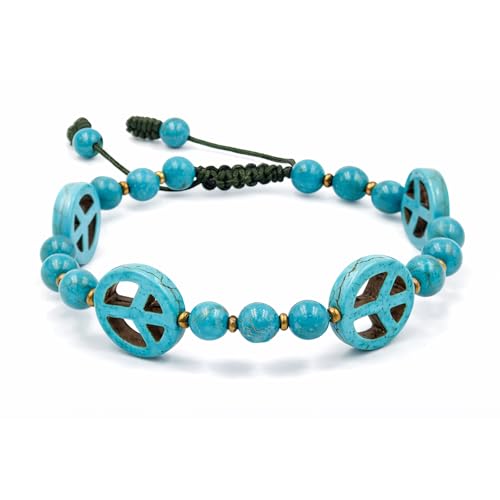 Bracelet turquoise bohème réglable idéal pour accessoiriser vos tenues