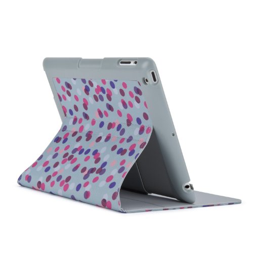 Speck Products FitFolio Protective Cover for iPad 3/4 - SprinkleTwinkle Grey/Pink (SPK-A1192)