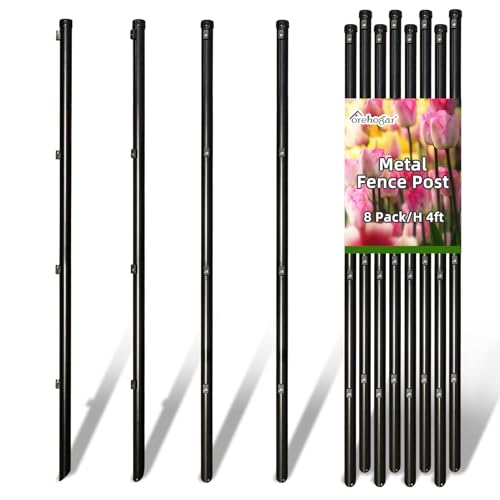 FOREHOGAR Metal Fence Posts image