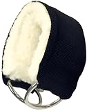 French Fitness Ankle Cuff/Strap – Wool Padded, Nylon with Steel D-Rings for Cable Machine Leg & Glute Workouts