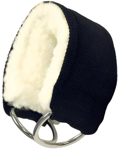 French Fitness Ankle Cuff/Strap – Wool Padded, Nylon with Steel D-Rings for Cable Machine Leg & Glute Workouts
