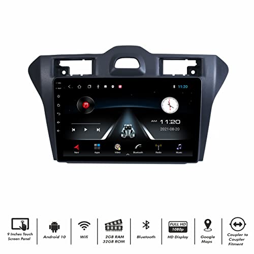Image of 9 Inches Advanced Car Radio Receiver Android System for Ford Old Figo with 2GB /32GB RAM & ROM, Gorilla Glass /Full HD Display /WiFi /GPS /SWC and HD Parking Camera
