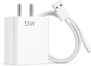 HESPA® SonicCharge 33W Fast Charger Combo with USB Type-C Cable | Compatible with Redmi Note 10/11/12/13 Series, Redmi 10/...
