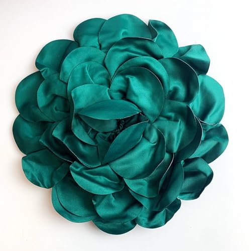 Image of Heyiwell Large Satin Fabric flower for Brooch Pin Wedding Party Dance Dress Suit Clothes Head Hair Accessories DIY Decor 9.45 inchInch