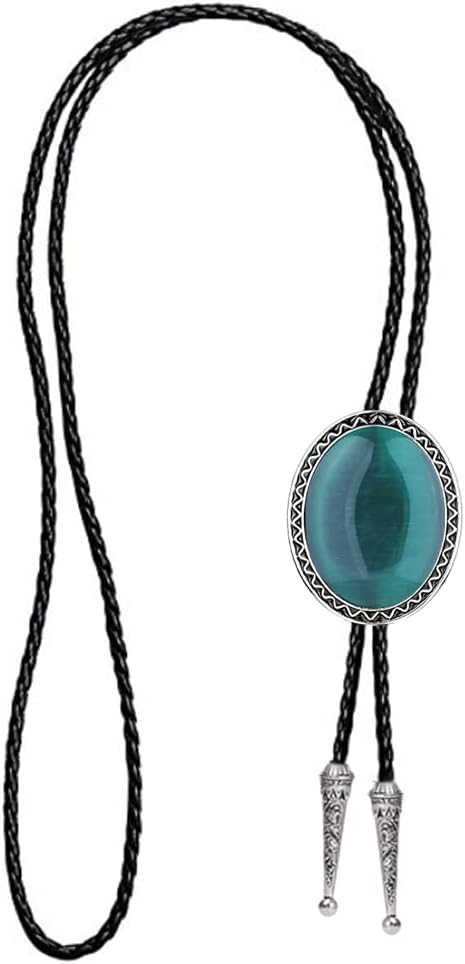 HUABOLA CALYN Handmade Bolo tie- Unique Luminous Stone Native American White 3D Scorpion Animal Bolo tie for Men - Image 6