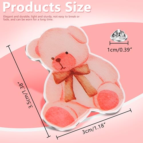 4 Pcs Coquette Aesthetic Pins Set Pink Bow Cherry Ribbon Ballet Shoes Bear Brooches Cute Decorative Lapel Badges Girly Jewelry Gifts for Girls Women Backpack Clothes Jackets Hats Caps Lanyards Bags2