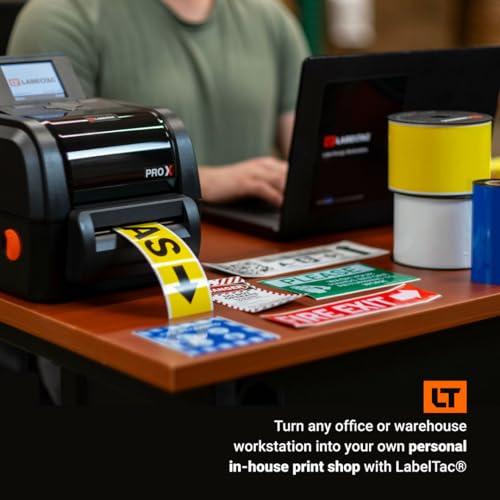 Cinta de impresión térmica LabelTac LTPX naranja 4in x 984ft miniatura 4