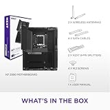 NZXT N7 Z890 - Intel Z890 LGA 1851 ATX Gaming płyta główna do Core Ultra (Series 2) - 16+1+2, DDR5, 5x M.2, PCIe 5.0, Wi-Fi 6E, 2.5GbE, Thunderbolt 4 - Pełne pokrycie - czarny