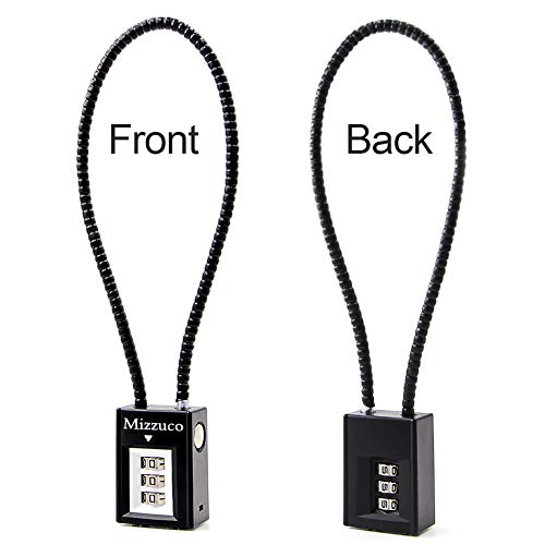 Mizzuco Trigger Lock 3 Digit Combination Gun Lock & Gun Cable Lock Compatible with Many Handguns,Rifles,Bb Gun and Shotguns (Cable Lock, Inky-Black) by Mizzuco - Used condition - Image 3