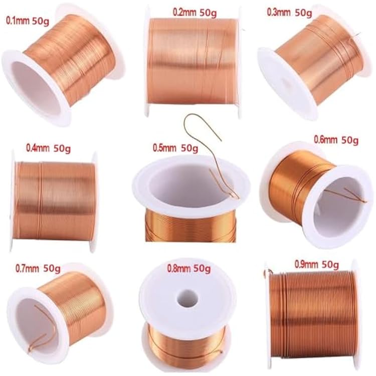 50g Copper Wire 0.1mm Cable Copper Wire Magnet Coppers Lacquer Enameled Coppers Winding Wire