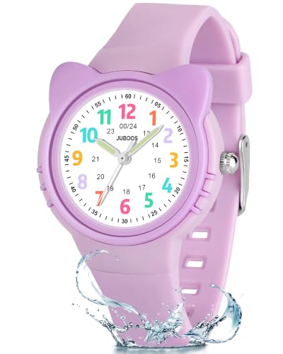 Image of Juboos Kids Watch Analog for Boys Girls Toddler, 3ATM Waterproof Wirstwatch Learning Time and Easy to Read
